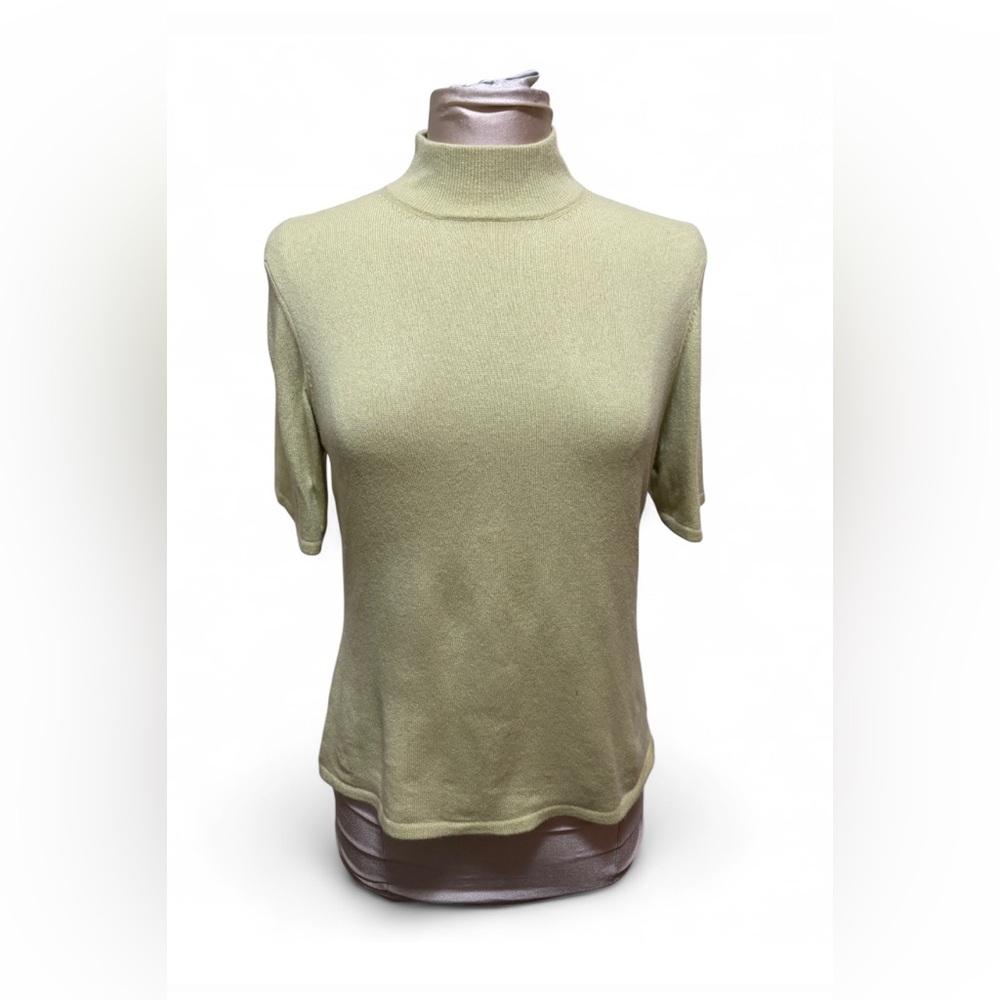 Saks Fifth Avenue Cashmere Apple Green Sweater